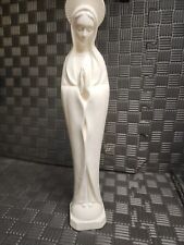 Vintage Nancy Pew Blessed Virgin Mary Madonna Praying Figure White Porcelain NOS picture