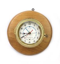 Vintage Hermle Quartz Nautical Captain’s Tide Clock - Tested & Working picture