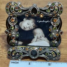 Heavy Bejeweled Small Square Photo Frame 2