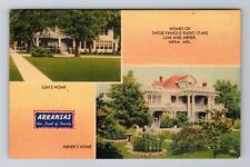 Mena AR-Arkansas, Homes Of Famous Radio Stars Lum And Abner, Vintage Postcard picture