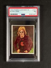 1972 Panini Cantanti - Elton John #121 Rookie - PSA 7 picture