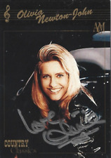 Olivia Newton-John 1992 Collect A Card CMA COUNTY Classics AUTOGRAPHED CARD #75 picture