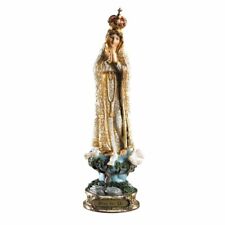 Our Lady of Fatima Standing Statue Figurine with Base Home Decor, 9 1/4 Inch picture