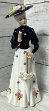 KPM Vintage Porcelain Edwardian Lady with Umbrella, Made In Japan by Arnart EUC picture
