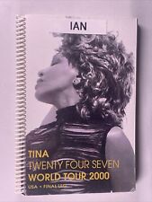 Tina Turner Itinerary Original Vintage Twenty Four Seven World Tour USA 2000 #2 picture