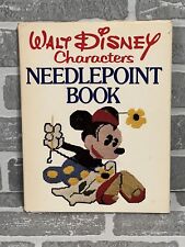Walt Disney Character 1976 Needlepoint Book Hardcover Vintage picture