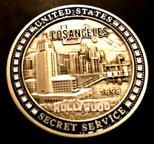 RARE U.S. SECRET SERVICE HOLLYWOOD CALIFORNIA FIELD OFFICE 1.75