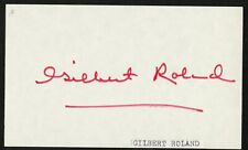 Gilbert Roland d1994 signed autograph 3x5 Cut American Actor in The Plastic Age picture