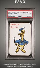 C1930 CHAD VALLEY WALT DISNEY'S SILLY SYMPHONY SNAP DONALD DUCK PSA GRADED CARD picture