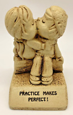 Vintage Paula 1974 Practice Makes Perfect Figurine Statue Funny Novelty Gag Gift picture