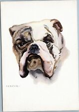 artist signed postcard Bulldog - A. Kermer picture