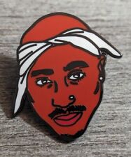 Tupac Shakur 2PAC American Rapper/Musician Enamel Lapel Pin New In Plastic picture