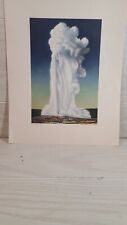 1930'S YELLOWSTONE NATIONAL PARK RED PORTFOLIO 3 PRINTS picture