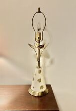 MCM Atomic Age Gold Leafs Lamp. Gold Hollywood Regency Works Vintage picture