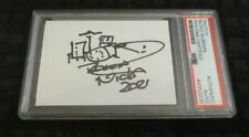Nicko McBrain Iron Maiden Drummer sketch signed autographed psa slabbed picture