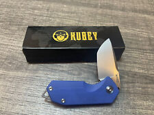Kubey Chubby Liner Lock Folding Knife, Blue G-10 Handles KU203D picture