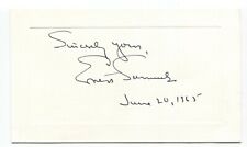 Ernest Samuels Signed Card Autographed Signature Writer Pulitzer Prize Winner picture