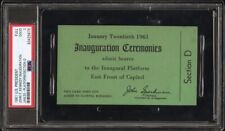 1961 JFK President Inauguration Full ticket #293 Section D John F Kennedy PSA 2 picture