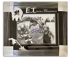 E.T. DREW BARRYMORE STEVEN SPIELBERG AUTOGRAPH 11X14 FRAMED PHOTO SIGNED BECKETT picture