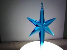 Large Aqua Pentagram Star for Ceramic Christmas Trees. picture
