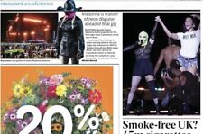 Madonna Celebration Tour Final Show Brazil Neon Outfit Newspap Picture Clipping picture