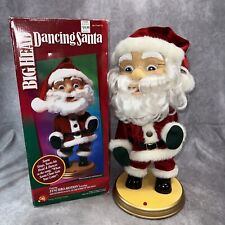 Gemmy VERY RARE Big Head Dancing Singing Santa Tested & Works Great Clean #14722 picture