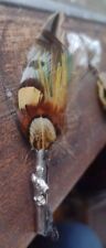 Vintage GERMAN Feathered Hat/Lapel Pin picture