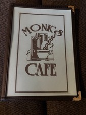 Seinfeld Tv Show Prop Monks Cafe Restaurant Replica Menu Reproduction Jerry picture