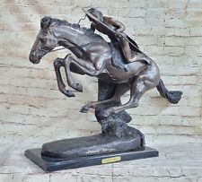 CHEYENNE by Frederic Remington Bronze Statue Sculpture Native American on Horse picture