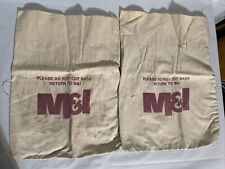 Lot of 6 Vtg Canvas Bank Coin / Money Bag. M&I, Firstar, US Mint. Cents $50. SWB picture