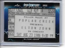 2022 Leaf Pop Century Elton John Live In Concert Ticket Stub 1986 Poplar Creek picture