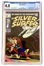 Silver Surfer #4 1969 CGC 4.0 VG 🔑 Iconic Cover 2nd Mephisto picture