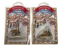 Noma Dickensville Collectibles Christmas Village Figurine Male Female & Doe Deer picture