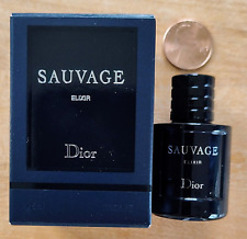 DIOR Sauvage ELIXIR CONCENTRATED Cologne 0.25 oz 7.5ml NEW BOX Mini TRAVEL *read picture