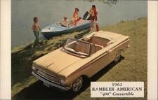 Cars 1962 Rambler American 400 Convertible Chrome Postcard Vintage Post Card picture