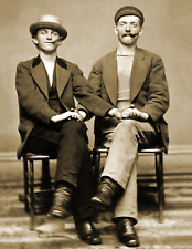 1880 Two Young Men Holding Hands Old Vintage Gay Pride Photo 4