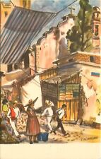 1940s Art Postcard; Watercolor View of Cuernavaca Mexico, Signed C.X. Carlson picture