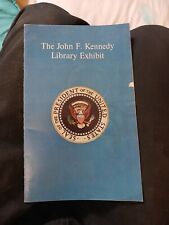President John F. Kennedy Library Exhibit Catalog Program Pamphlet JFK vintage picture
