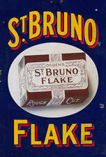 OGDEN'S ST. BRUNO FLAKE ROUGH CUT TOBACCO ADVERTISING SIGN picture