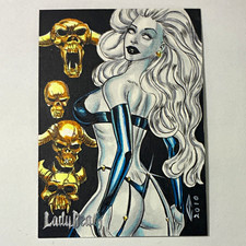 Anthony hochrein 1/1 sketch card 2010 lady death beautiful art picture