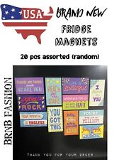 Lot 20 Assorted Motivational Fridge Refrigerator Magnets Fast Shipping Colorful picture