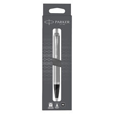Parker IM Ballpoint Pen Stainless Steel with Chrome Trim Medium Point with Black picture