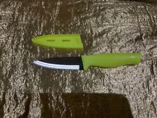 Tupperware New Beautiful Sierra Knife Neon Yellow Color 10cm blade picture