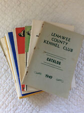 A LOT OF 14 VINTAGE DOG SHOW CATALOGS, 1933-1967, Field Trials, spaniels picture