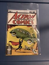 Number 1 June 1938 action comic Superman 50 Cent,70 Cents Canada,uk 30p #1 picture