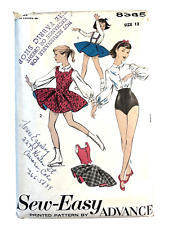 Advance 8385 Girls Skating Dance Costume Pageant Ballerina Skirt Shorts Shorts picture