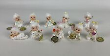 Napco vintage Bone China miniature babies of the month figurines 10 pcs VG picture