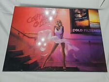Wood Poster Cold Filtering is Hot - Miller Beer Miller Draft MGD PinUp Girl picture
