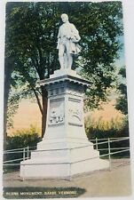 Vintage Barre Vermont VT Burns Monument Postcard 1916 picture