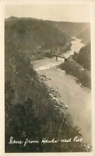Pennsylvania 1920s Canyon Hawks Nests Railroad Bridge RPPC Postcard 21-14109 picture